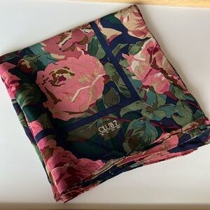 Club 7 Echo Silk Floral Rose Scarf